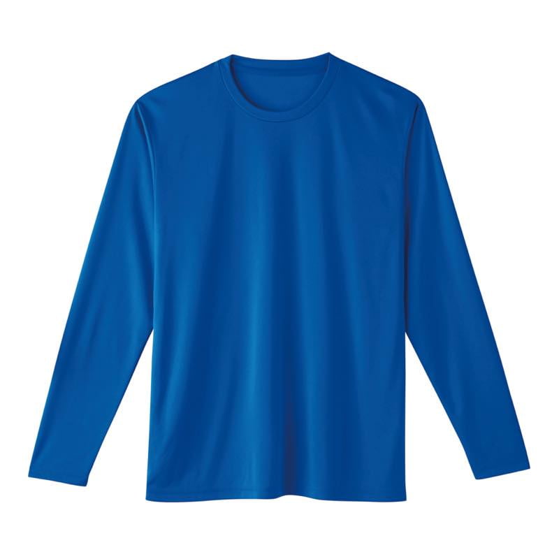 ドライロングスリーブTシャツ(リブ無)