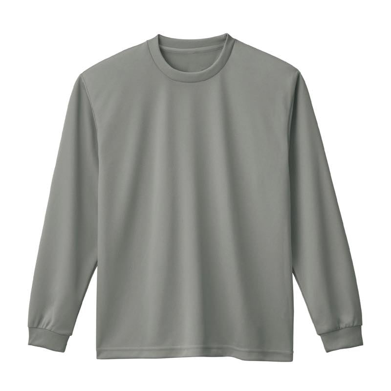 ドライロングスリーブTシャツ(リブ有)